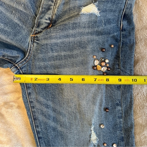 Joe’s Jeans The Smith High Rise Straight Ankle Studded Jeweled Denim Size 26 - Picture 9 of 10
